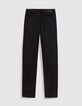 Jean droit noir 7/8e Anders Femme-7