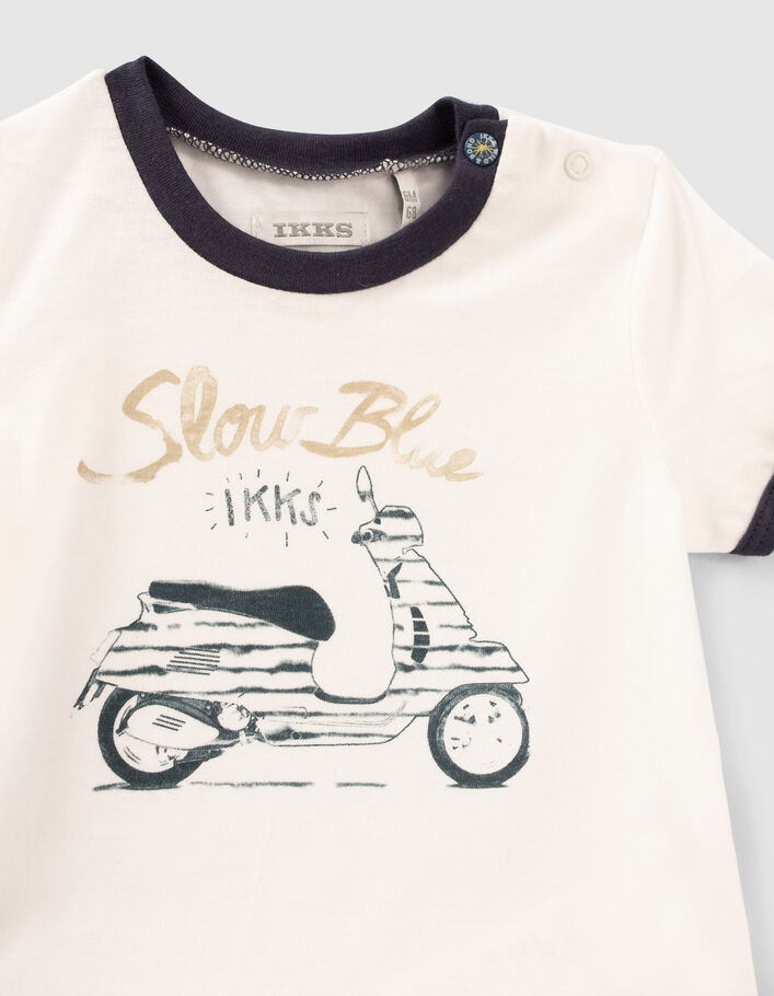 Set gedrukte jogging en wit T-shirt babyjongens - IKKS