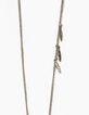 Collier sautoir antik gold pampilles femme-4