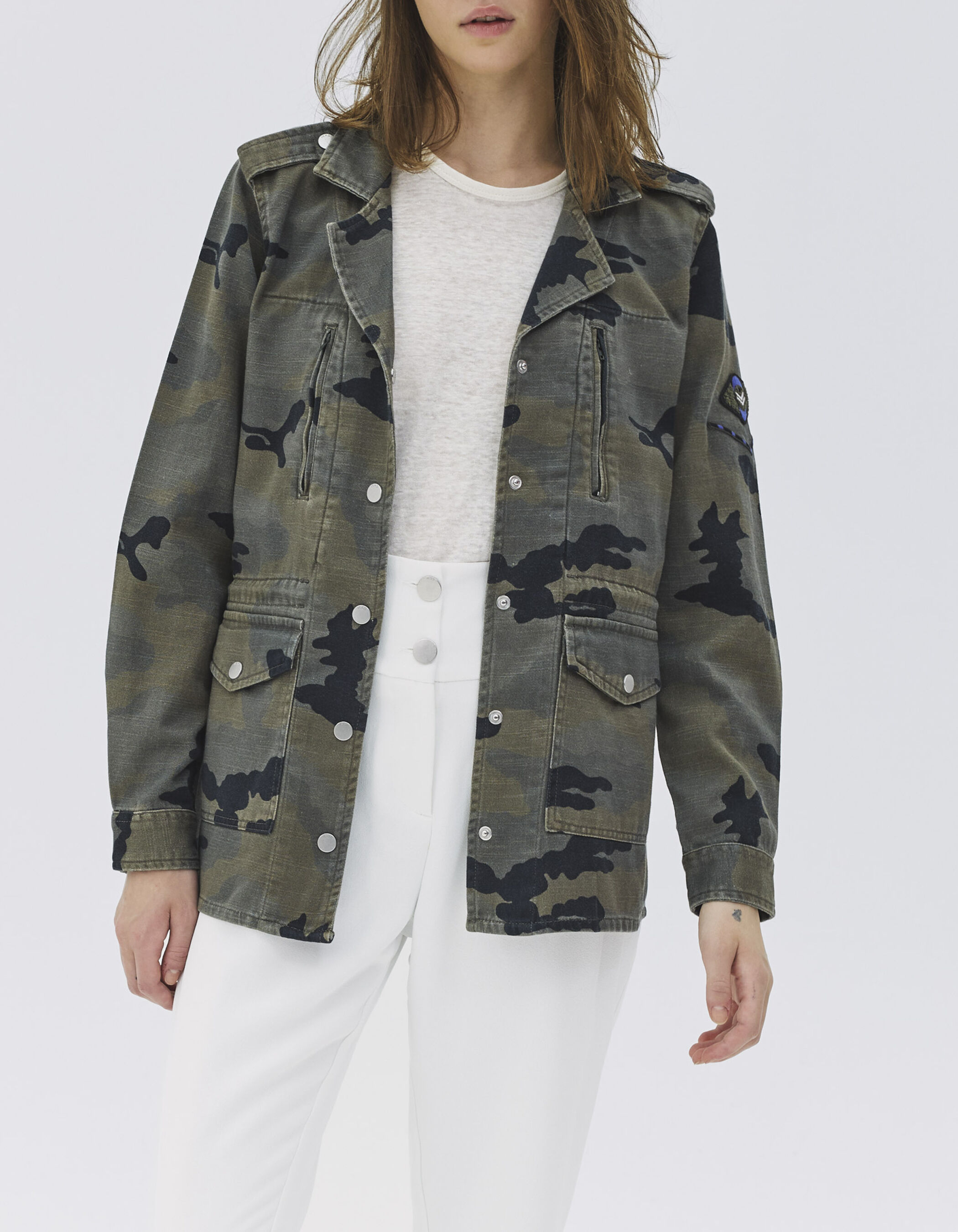 Khaki camo jacket womens outlet