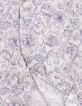 Men&rsquo;s white Liberty fabric SLIM shirt with blue flowers-7