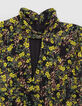 Vestido negro reciclado estampado leo floral Mujer-7