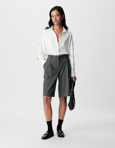 Bermuda de costume gris rayures tennis Femme - IKKS