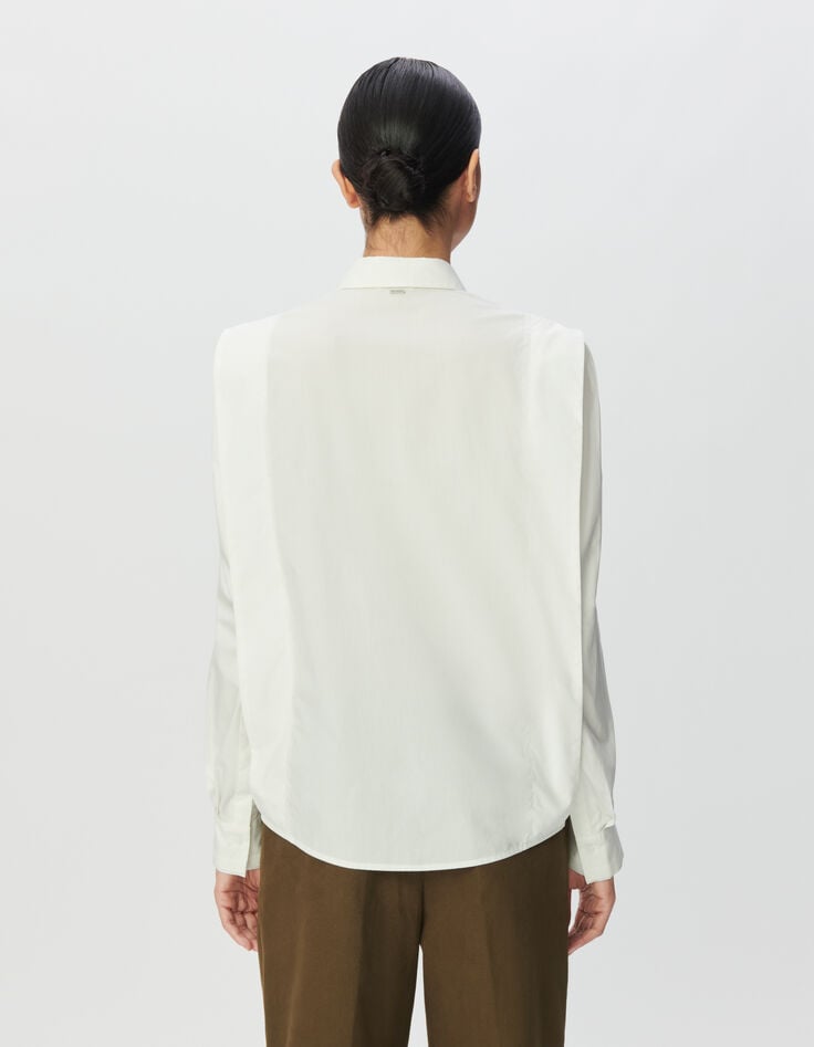 Camisa blanca cortes laterales mujer-3 Camisa blanca cortes laterales mujer-3