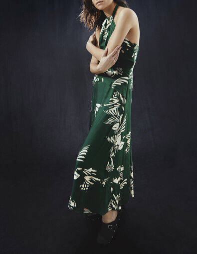 Pure Edition – Women’s green Jungle Vibe backless dress - IKKS