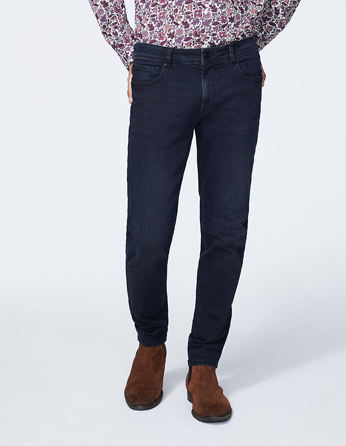 Marineblauwe SKINNY jeans Manhattan Heren - IKKS