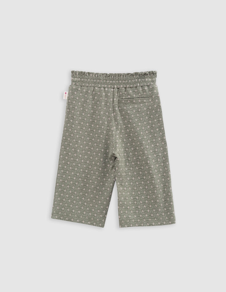 Khaki Hose, minimalistischer Grafikdruck, Babymädchen-3