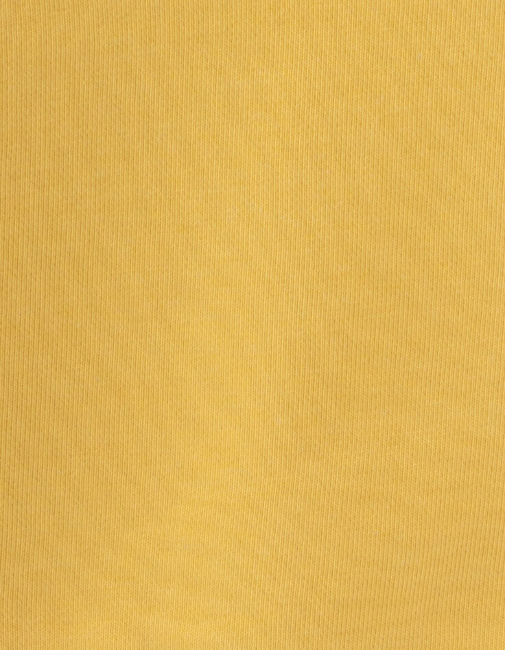Boys’ yellow hoodie with flocked velvet XL slogan-7