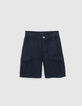Marineblaue CARGO-Jungenbermudas-1