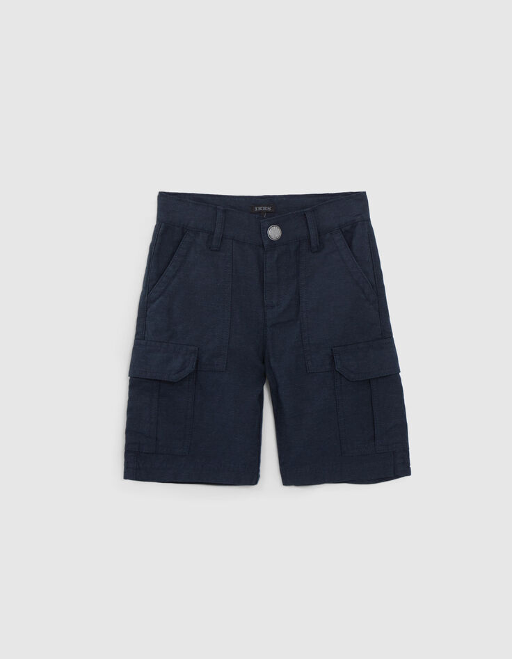 Marineblaue CARGO-Jungenbermudas-1