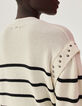 Women’s sailor sweater with studded epaulets-5