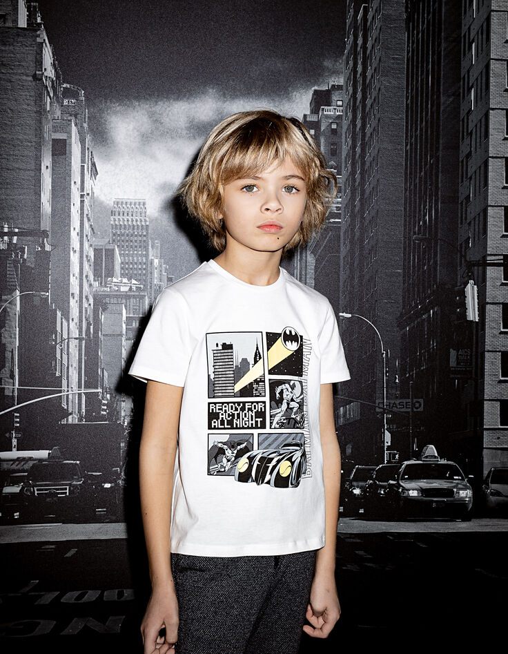 Boys’ off-white Comic-style graphics Batman T-shirt-8