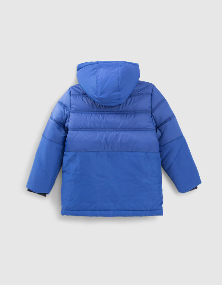 Boys’ electric blue quilted detail parka-4