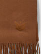 Estola camel de mujer con bordado en espiga-3