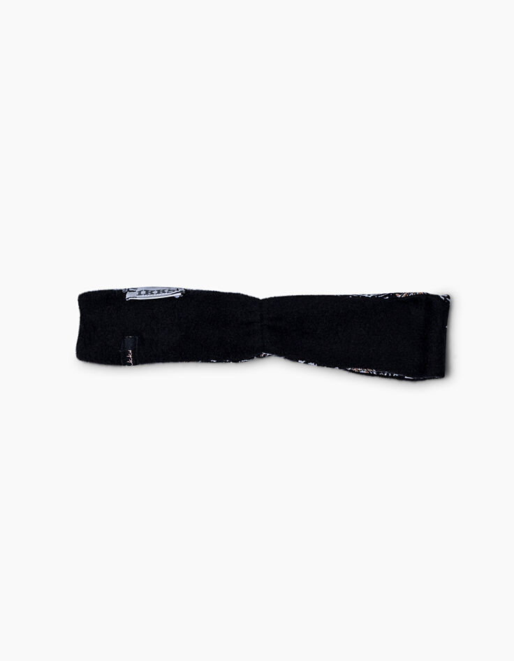 Cinta reversible estampado cachemira y negra bebé niña-3