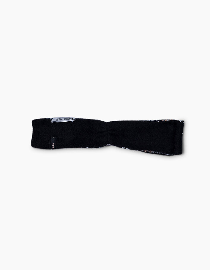 Baby girls’ Paisley and black print reversible headband - IKKS
