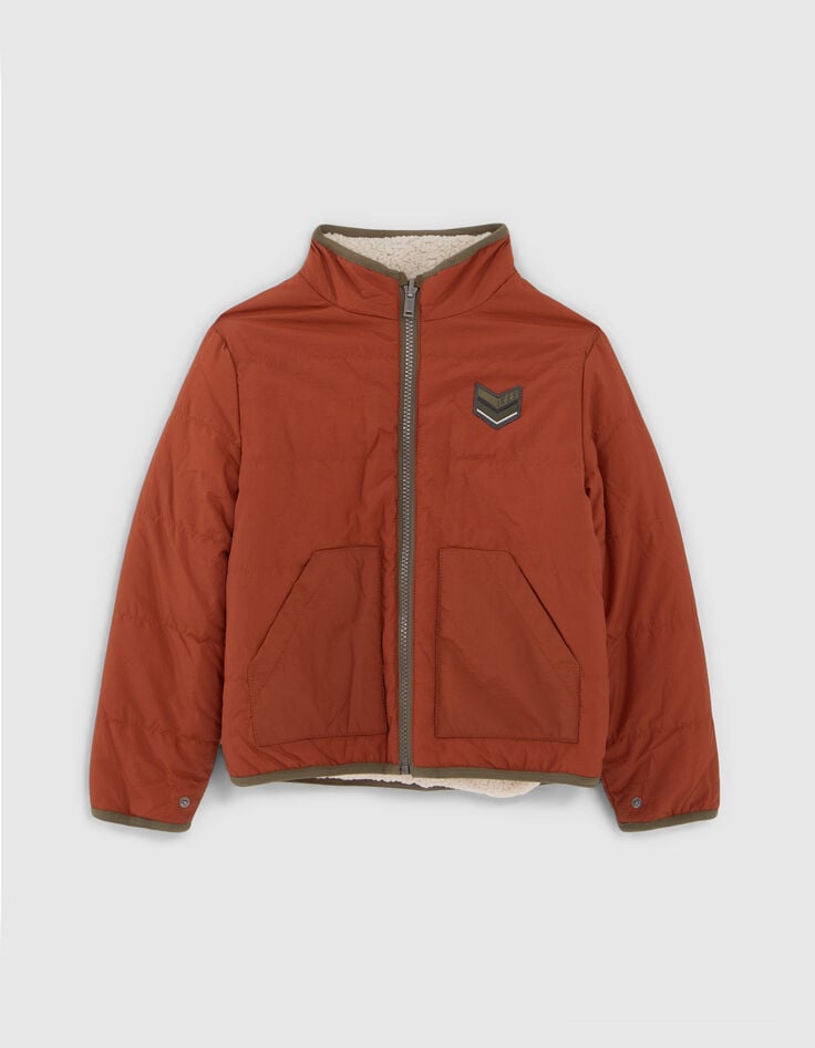 Khakifarbener 3-in-1 Parka und Wendeanorak für Jungs-3