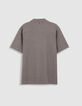 Chemise easy grise maille manches courtes Homme-6