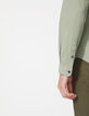 Lindgrünes Herren SLIM-Hemd aus Baumwoll-Voile-5