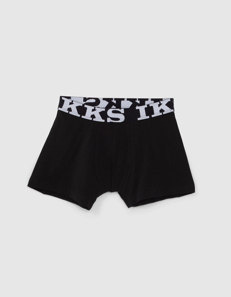 Boxers noir et kaki garçon-2
