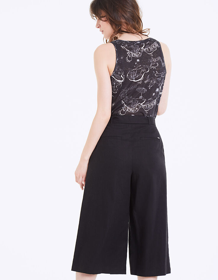 Débardeur en lin imprimé Malibu femme-3