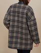 Manteau fauve à carreaux I.Code-3
