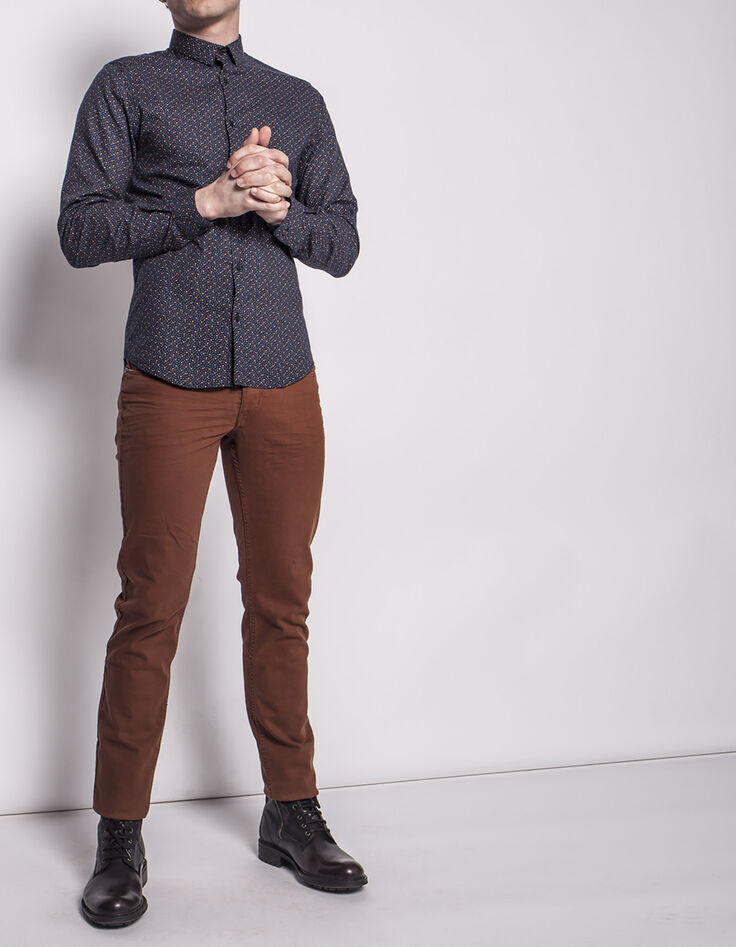 Men's slim coloured jeans-1