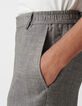 Men&rsquo;s black semi-plain chinos-4