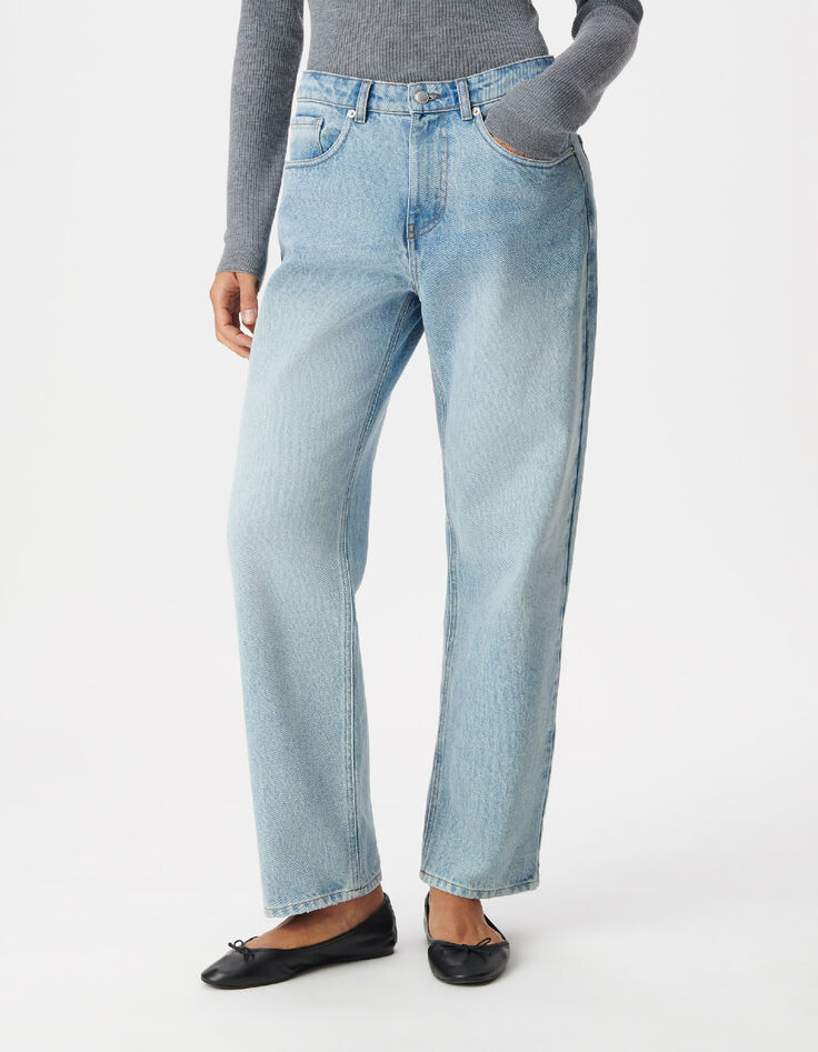 Jean droit bleu 7/8e Anders Femme-2