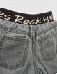 Light grey jeansbermuda babyjongens -6