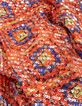 Dames midi-jurk met paillettenprint en arabesk print-7