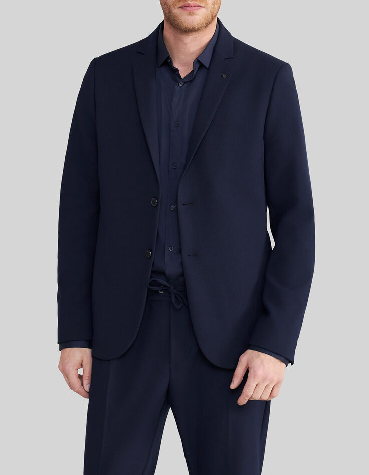 Veste de costume marine seersucker Homme-2