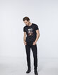 Tee-shirt noir Rock Paris Homme-6