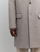 Men's grey wool coat with removable facings-5