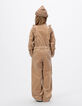 Girls’ beige corduroy jumpsuit-2