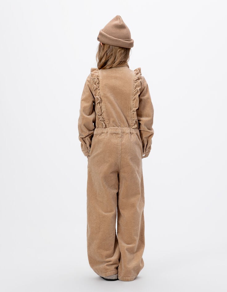 Mono pantalón beige pana niña-2 Mono pantalón beige pana niña-2