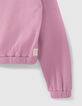 Girls’ violet waffle hoodie-5