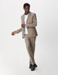 Gemarmerd beige colbert TRAVEL SUIT Homme-2