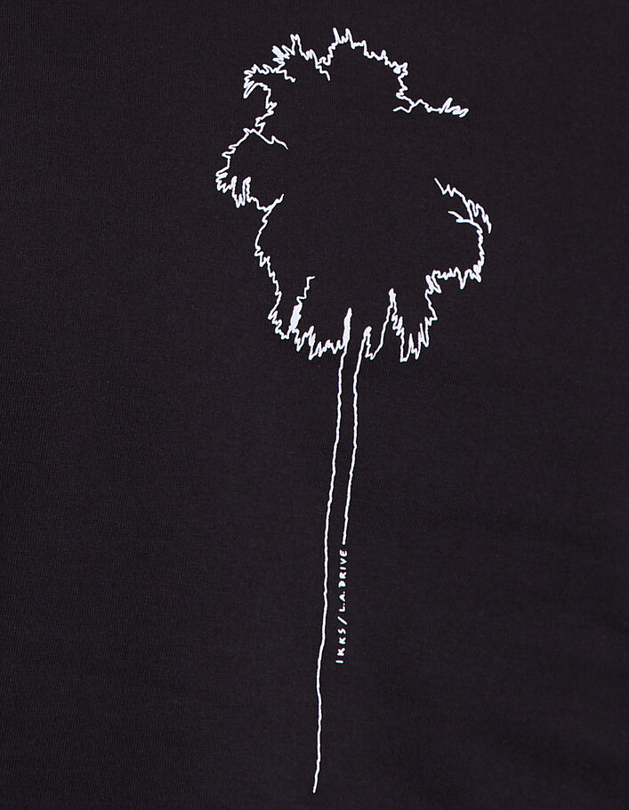 Men's black palm tree T-shirt - IKKS