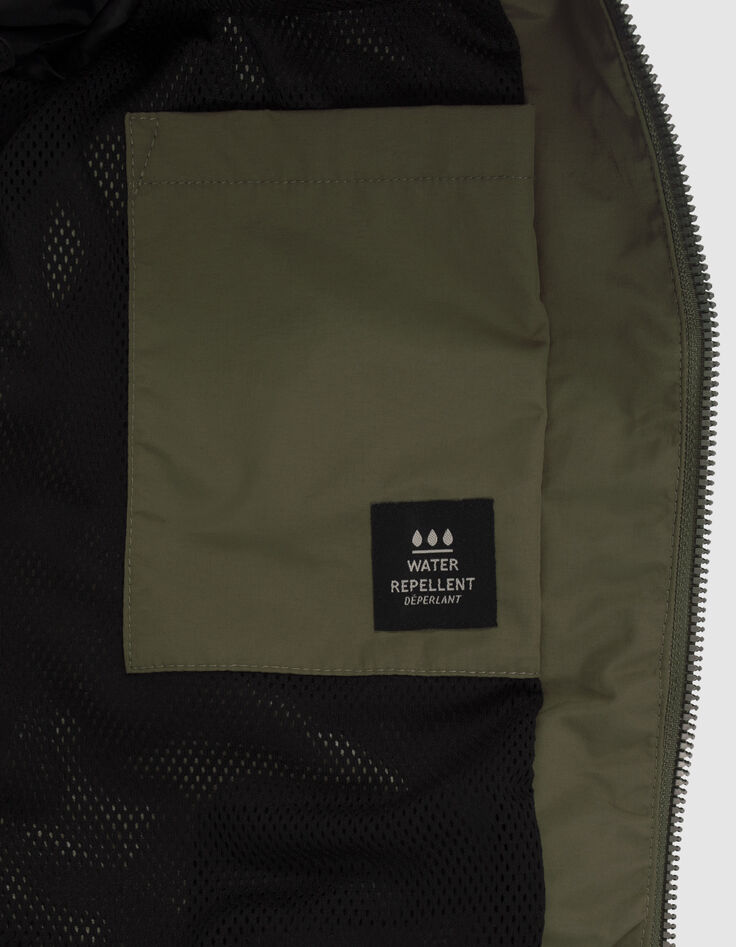 Boys' khaki Reflective V-seam windcheater-7 Boys' khaki Reflective V-seam windcheater-7