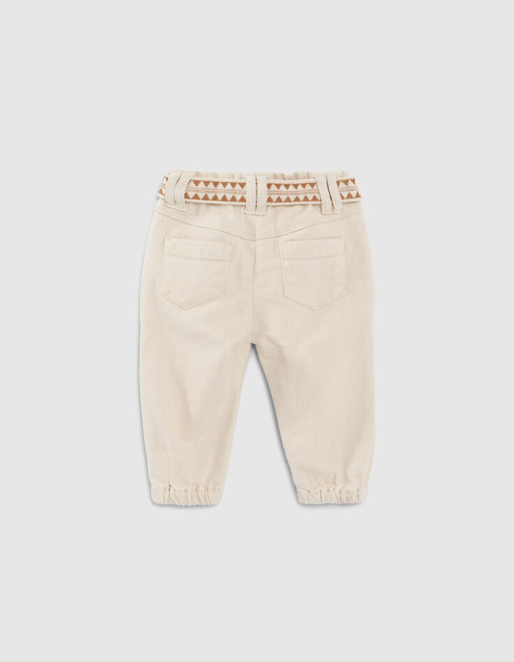 Jeans mit G&uuml;rtel mit Ethnic-Stickerei f&uuml;r Babym&auml;dchen-4