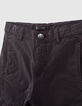 Pantalon battle noir avec zip garçon -2