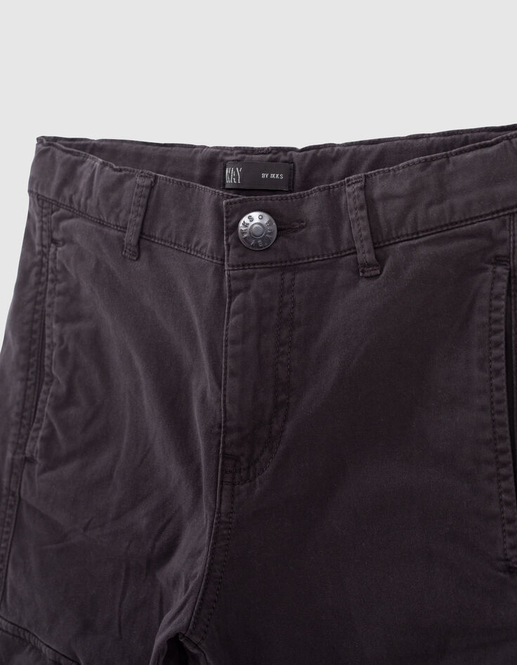Pantalon battle noir avec zip garçon -2