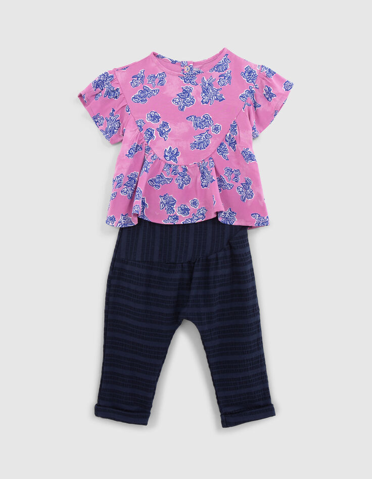 Set für Babymädchen mit Top und Hose-7