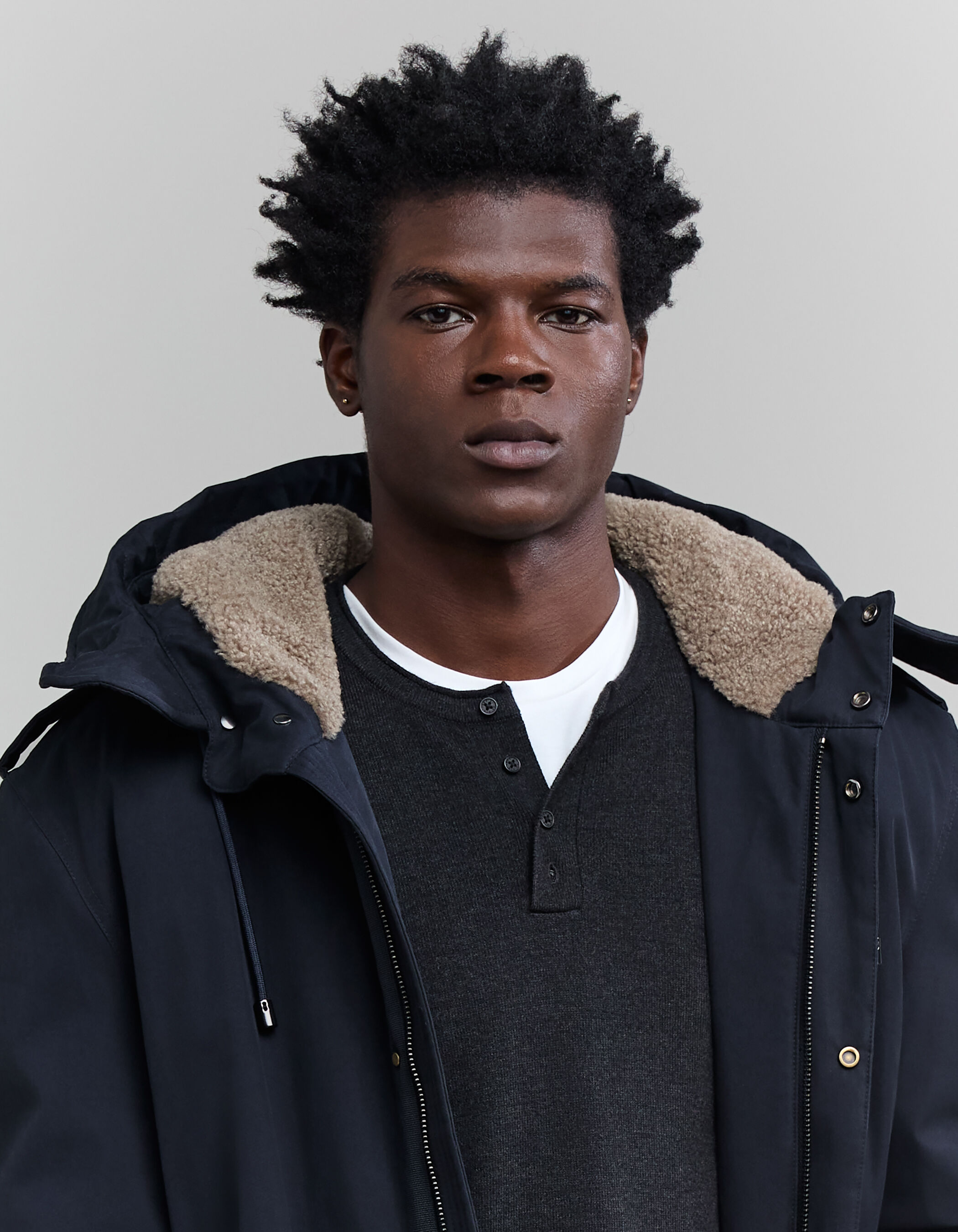 Parka beige hombre shop