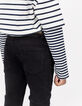 Boy's black SLIM jeans with removable braided waistband-2