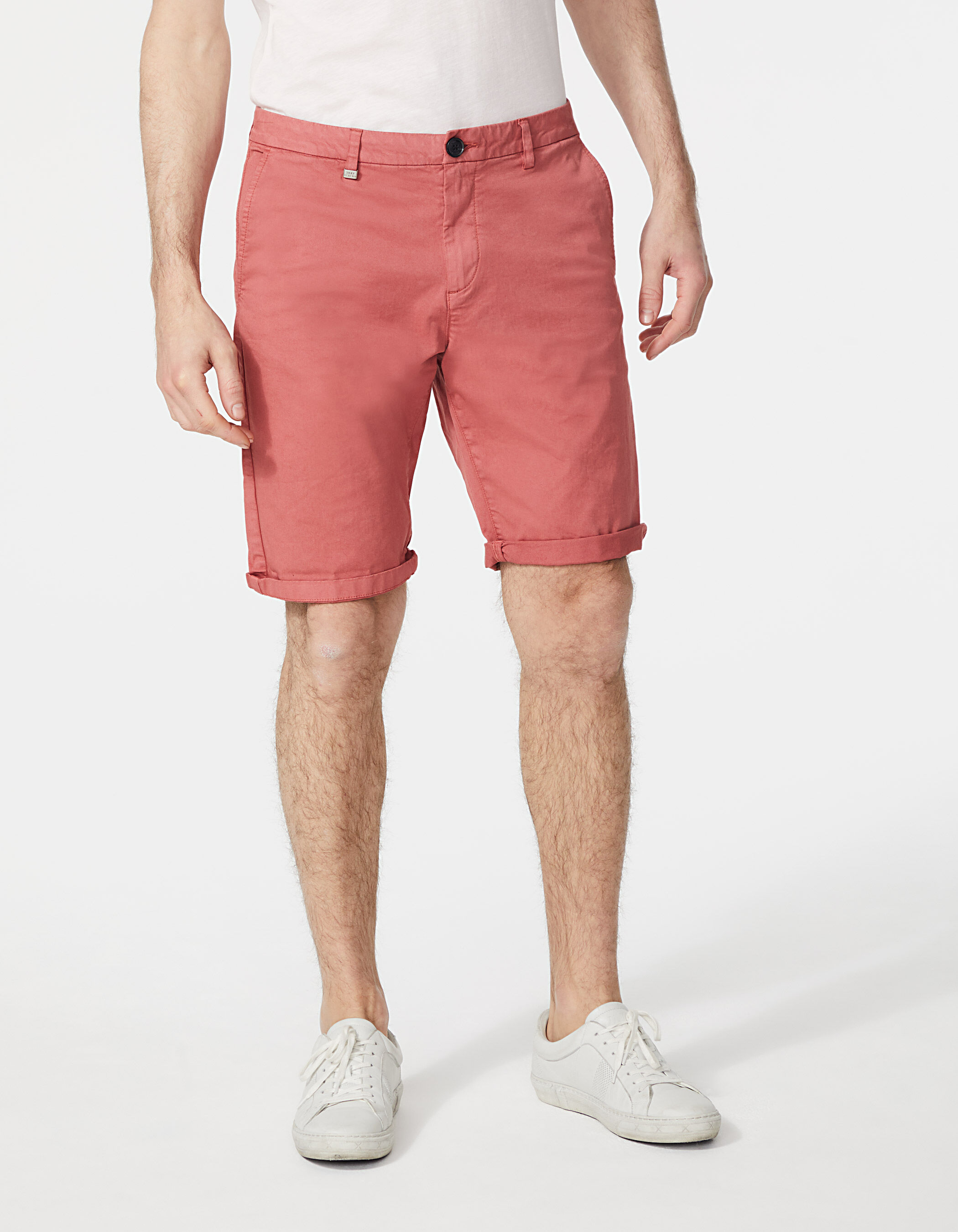 Bermudas chino SLIM rosa indio para hombre