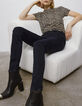 Dunkelblaue Sculpt-up-Damenjeans im Slim-Fit mit Nieten-6