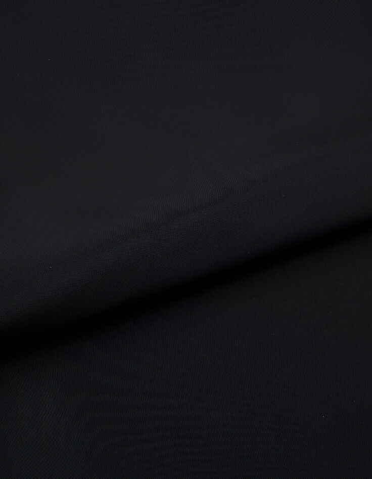 Jupe courte &eacute;vas&eacute;e noire Femme-3