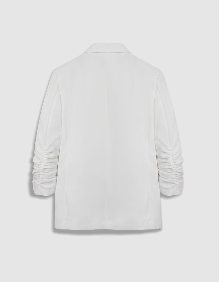 Women's off-white recycled suit jacket-7